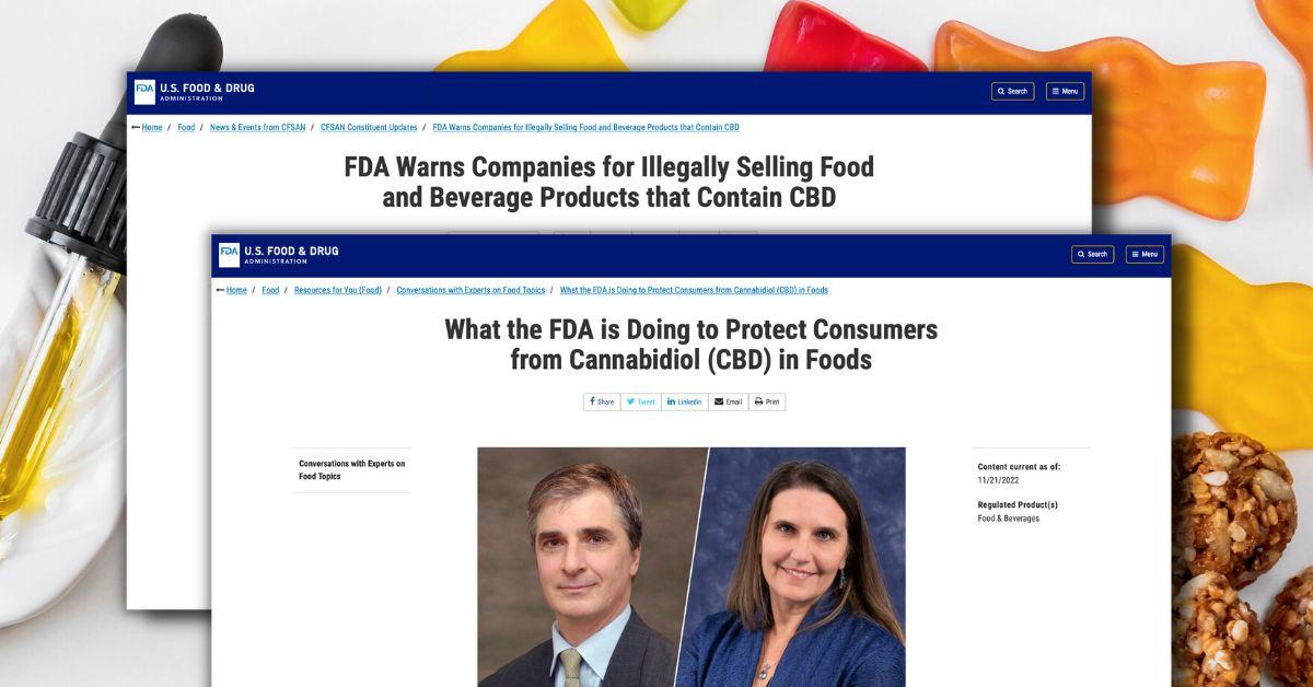 FDA Warns Companies Selling Foods and Beverages Containing CBD - Congress Must Act!