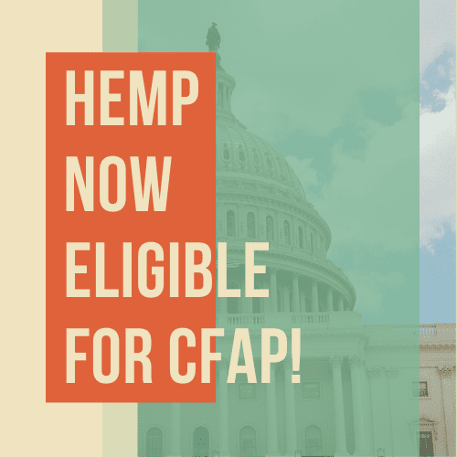 Great News for U.S. Farmers – Hemp is now Eligible for CFAP!