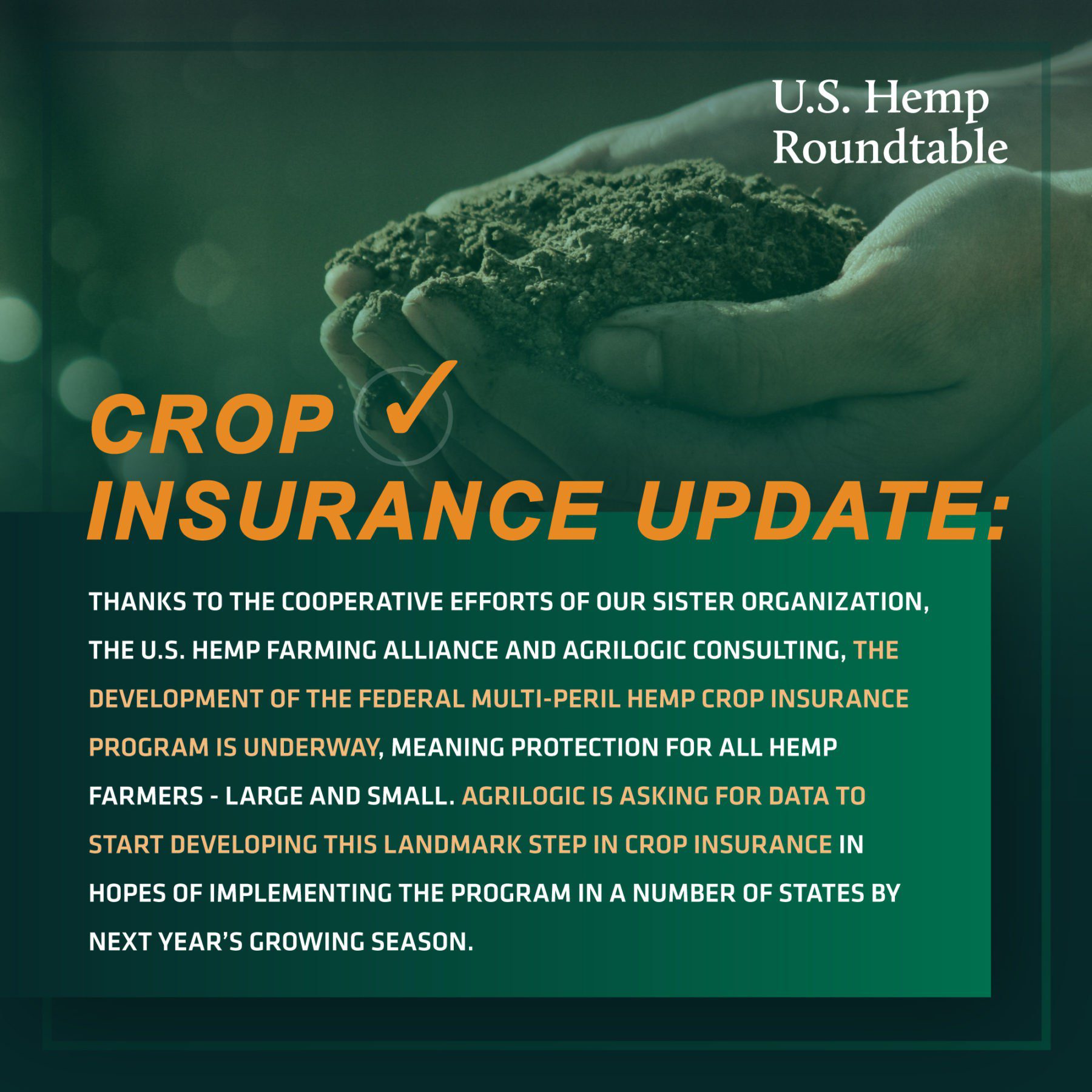 Help Deliver Affordable Crop Insurance to U.S. Hemp Farmers